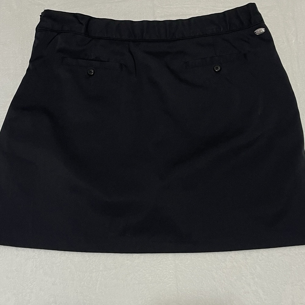Greg Norman‎ Golf Skort Womens 14 Black Activewear Skirt Side Zip Pocket